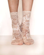 Beige Lace socks