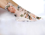 Floral Mesh Sheer Handmade Socks