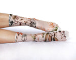 Floral Mesh Sheer Handmade Socks
