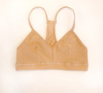 beige cotton bra