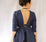 Black Open Back Bralette. Backless Halter