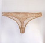 Sheer nude undies Thong
