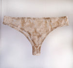 Beige floral wedding undies