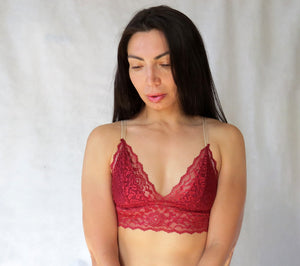 Red Lace bralette