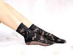 Black lace socks