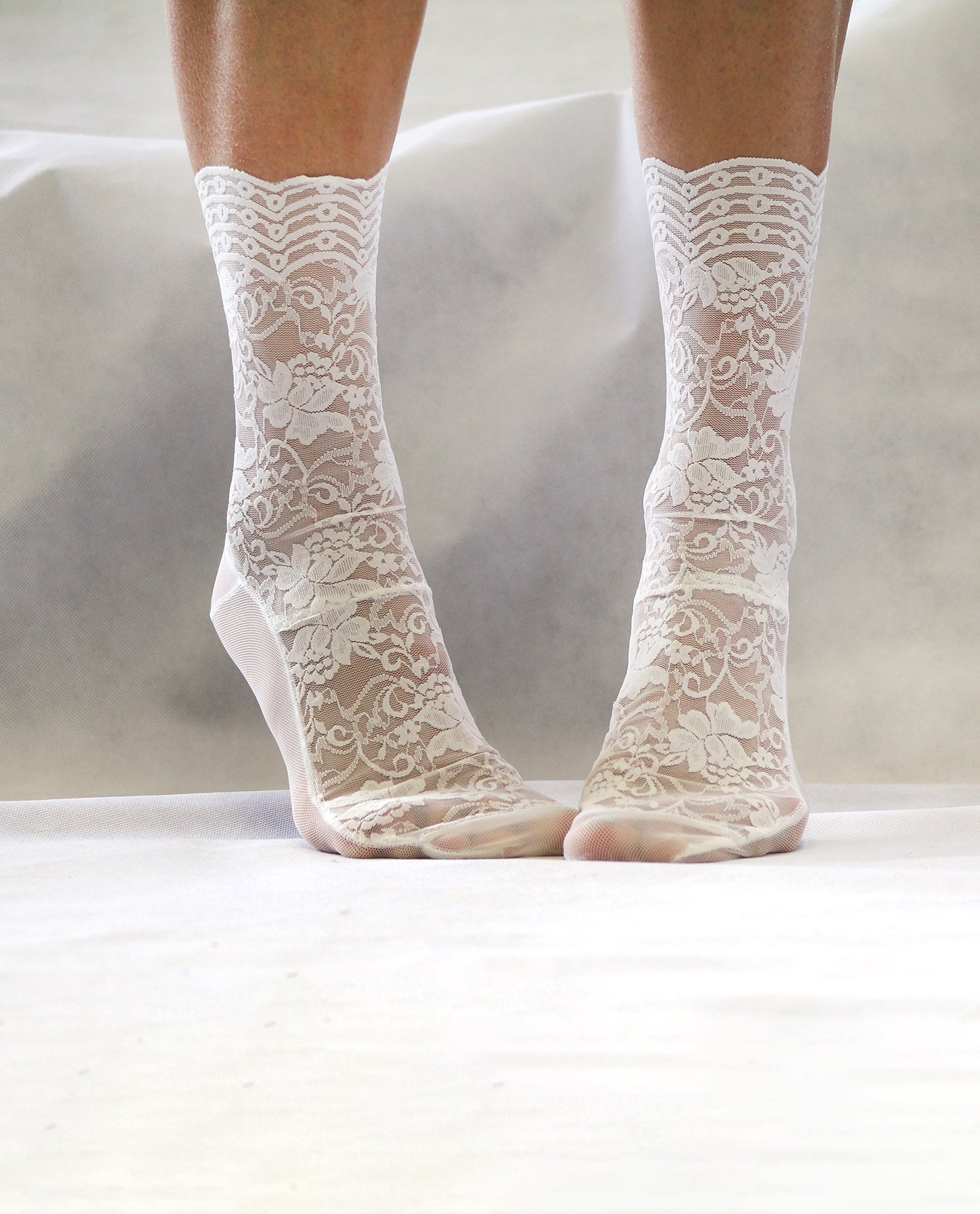 Floral Mesh Sheer Handmade Socks – Tatiana's Threads