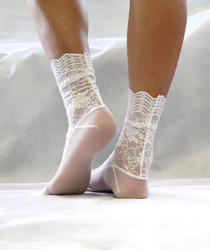 White lace Socks