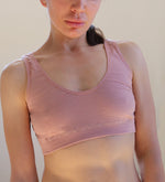 pink cotton bra