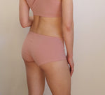 side view organic cotton shorts