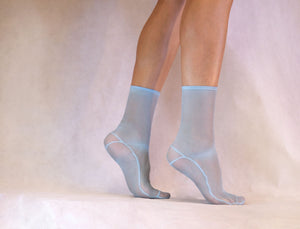 White Mesh Socks Sheer Handmade Socks – Tatiana's Threads