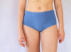 Blue cotton panties