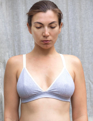 Organic Cotton Bralette. Natural Handmade Lingerie