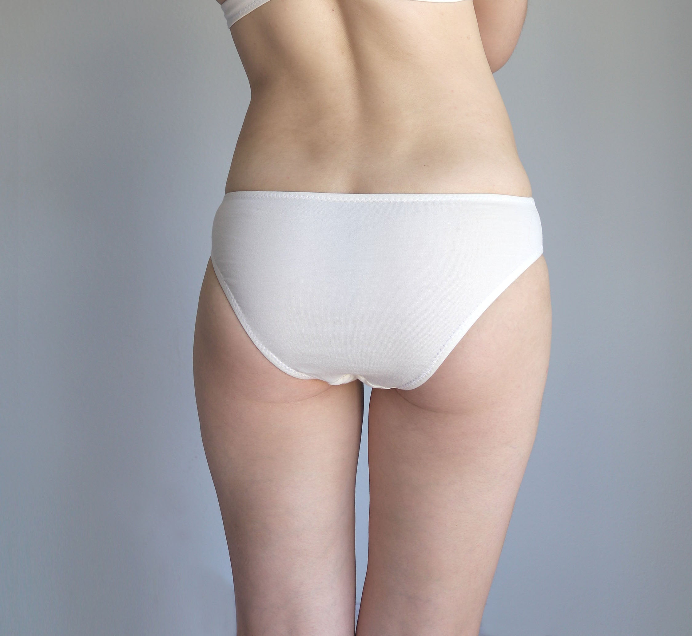  100% Pure Organic Cotton Womens Underwear White